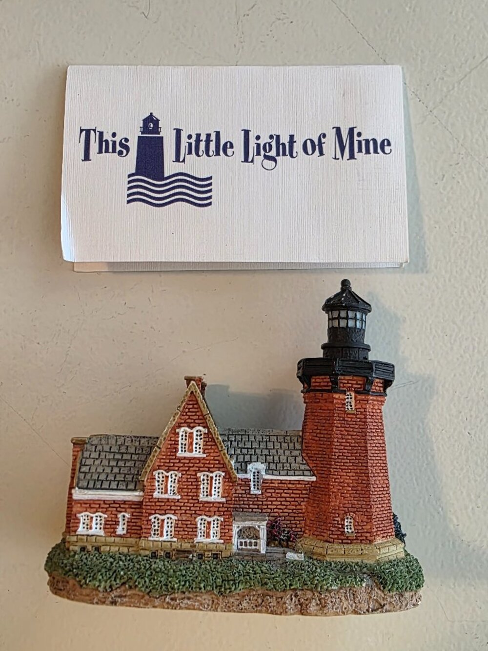 Rhode Island Southeast Block Island This Little Light of Mine Lighthouse w/ Card
